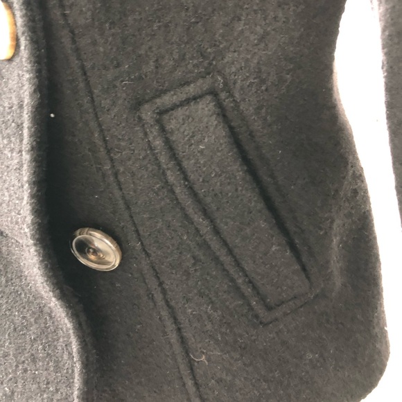 Pea coat wool 3/4 sleeves - Picture 3 of 5